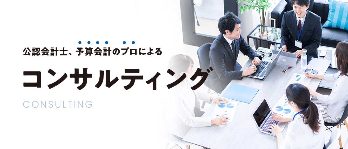 公認会計士、予算会計のプロによるコンサルティング